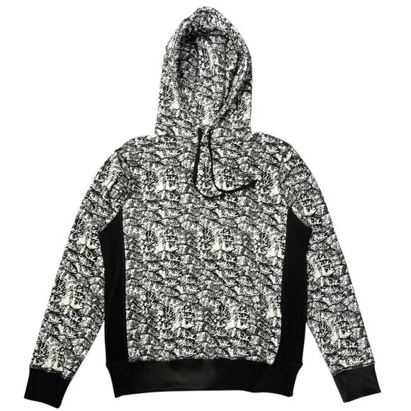 NEW NOAH NYC Enjoy Life Hoodie SIZE UNISEX S Black White Fish Print Canada NWOT - Picture 1 of 12